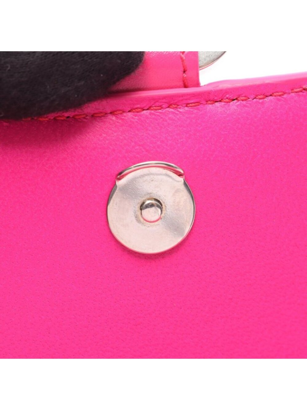 Balenciaga Handbag Hourglass Small 2-Way Fuchsia Pink Leather - Picture 6 of 14